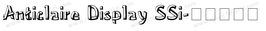 Anticlaire Display SSi字体转换